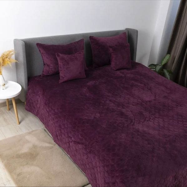 Покрывало ТЕП "VELOUR" Бордо150&times;210 ТЕП 08 фото