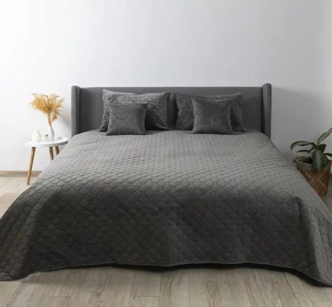 Покрывало ТЕП "VELOUR" Серый 150&times;210 ТЕП 02 фото